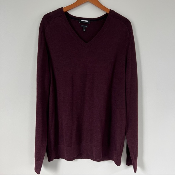 Mens V Neck Sweater - Express - Picture 1 of 1